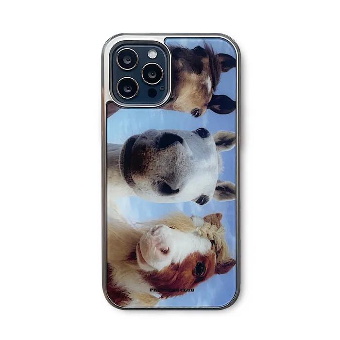 PONY SELFIE CASE SILVER GLASS TYPE 폰케이스