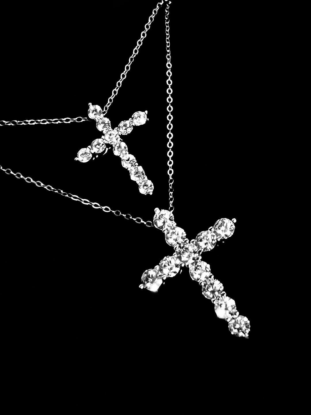 [925 Silver] Classic Cross Necklace