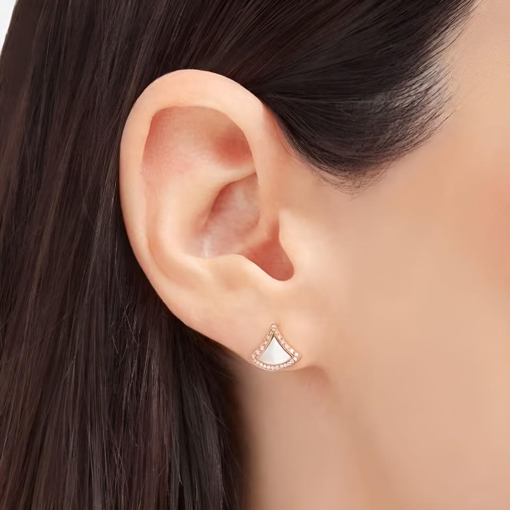 [백화점상품] 불가리 디바스드림 귀걸이 미니 다이아 파베