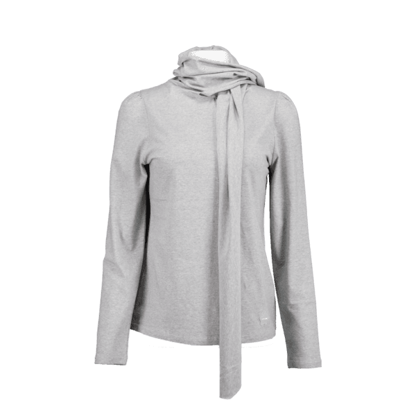 SCARF TEE GRAY