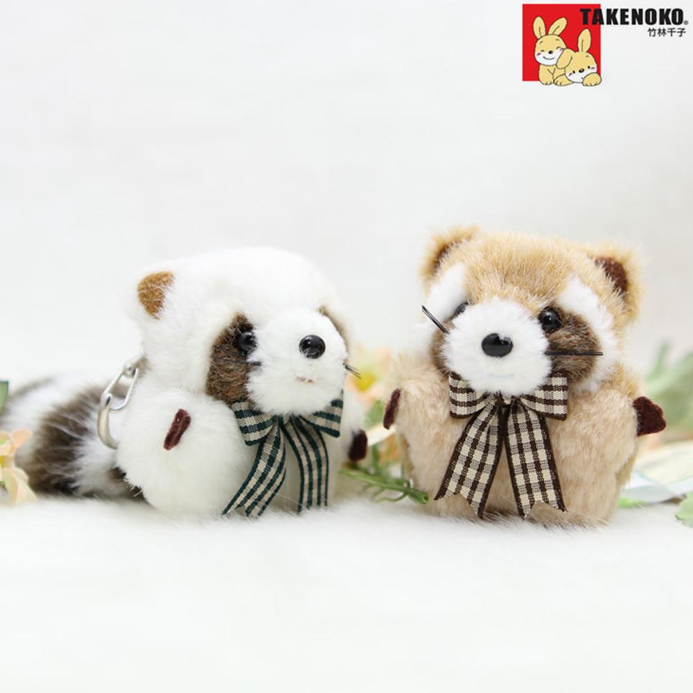 TAKENOKO 너구리 인형 키링 열쇠고리 키홀더