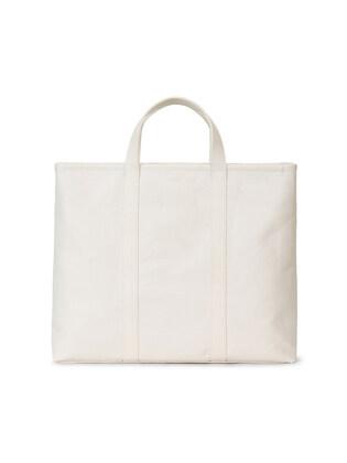 한지가죽 리프백 와이드 ivory