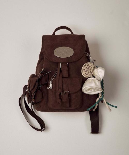 lotsyou_Nostalgia Chubby Backpack Brown
