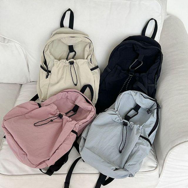헤일로 바스락 나일론 스트링 미니 백팩(4colors)
