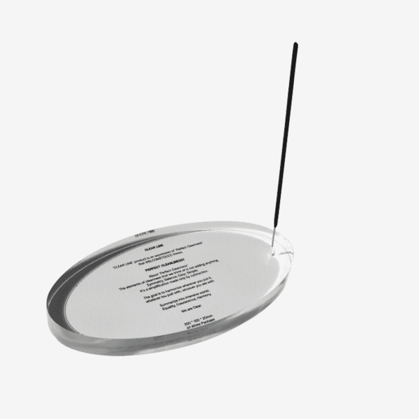 WELCOMETOCCC | Clear. Oval Slogan 인센스스틱홀더