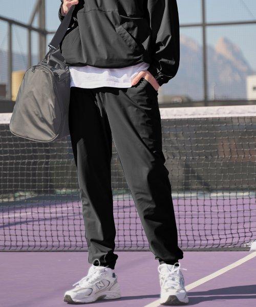 에어스트레치 조거팬츠_블랙 트레이닝