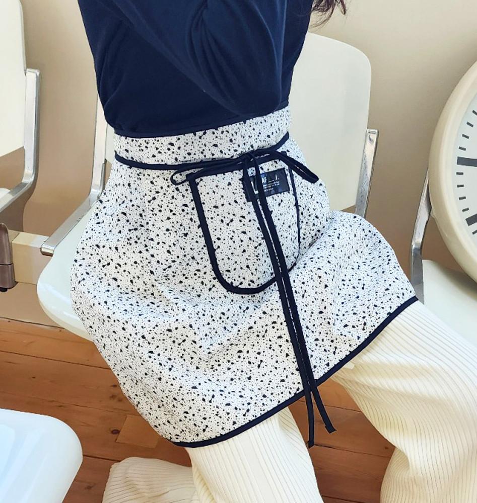 쿠앤크 허리 앞치마 (블랙,핑크)