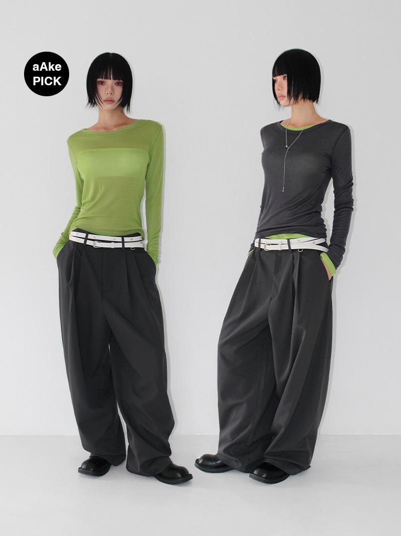 LAYER STITCH TENCEL LONGSLEEVE (7color!)