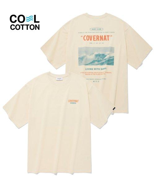 오션 레이아웃 티셔츠 아이보리