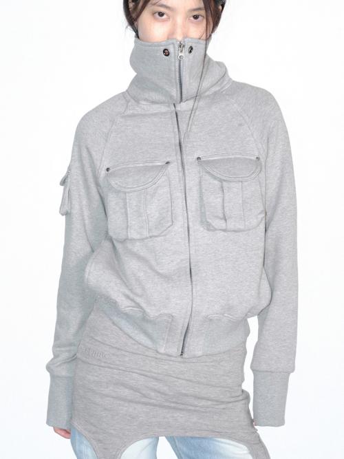TURTLE POCKET JACKET / MELANGE GRAY