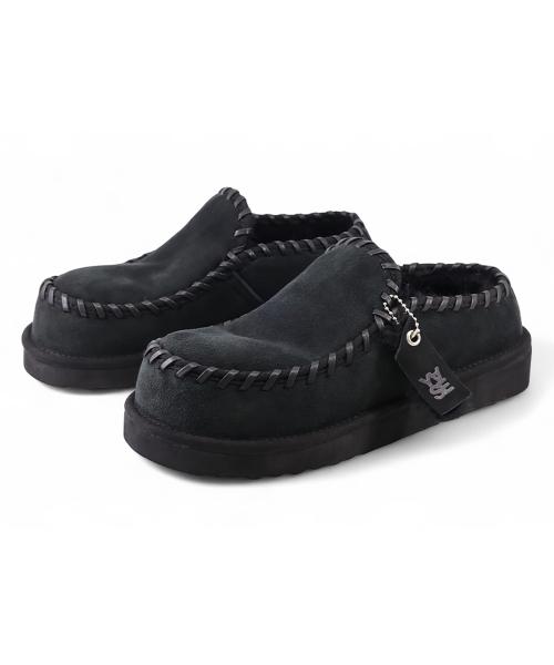 레더스윙 천연양모 클로그 블랙