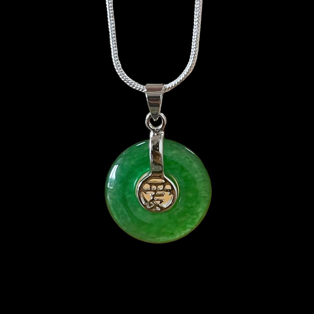 滴 Necklace(실버체인옥목걸이)