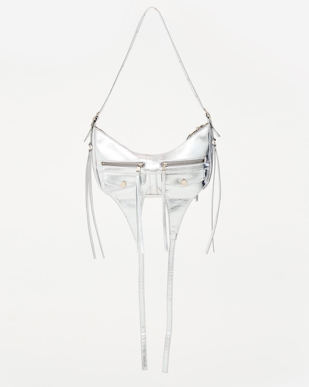 Silver Hobo Bag