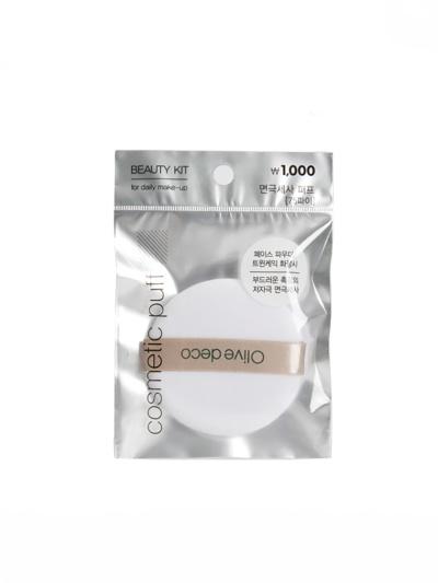 올리브데코 원형 면 극세사 퍼프 (75파이)