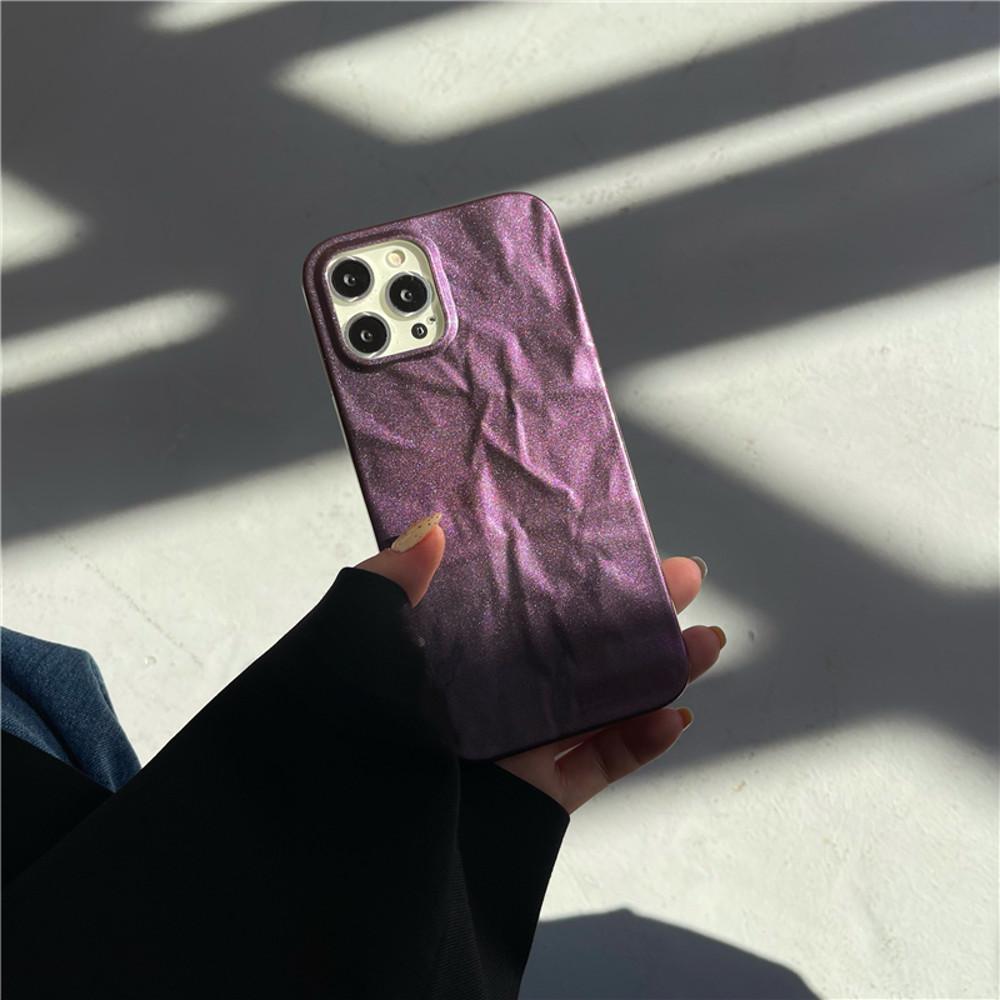 Morii 아이폰 14 프로 실리콘 케이스 은하수 퍼플 틴포일