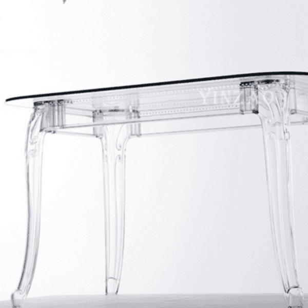 아크릴식탁 투명 예쁜 식탁 직사각 테이블 4인용 가정용