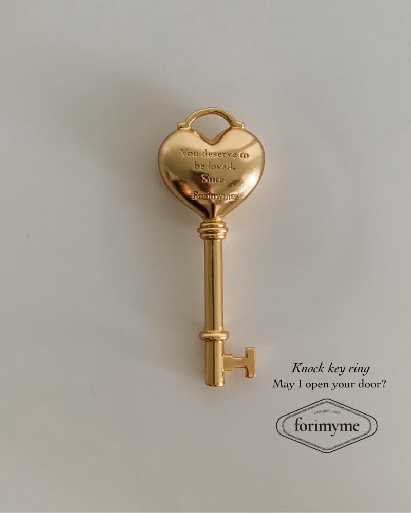 [1/5am10:00open]Knock heart key ring 하트 골드 열쇠 키링