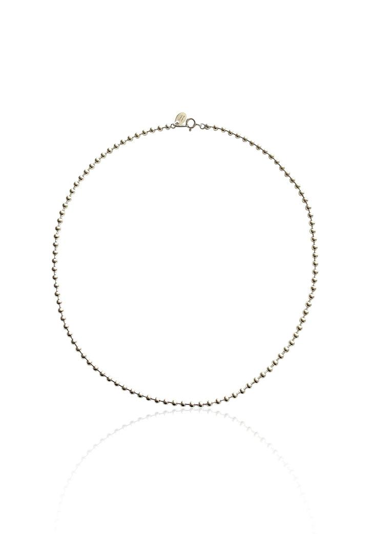 white ball chain necklace (Silver 925)