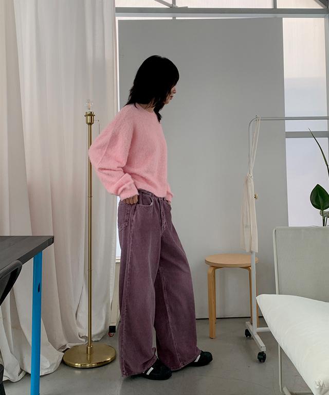 어바인 코듀로이 비조 와이드 코튼 팬츠 - 2 color