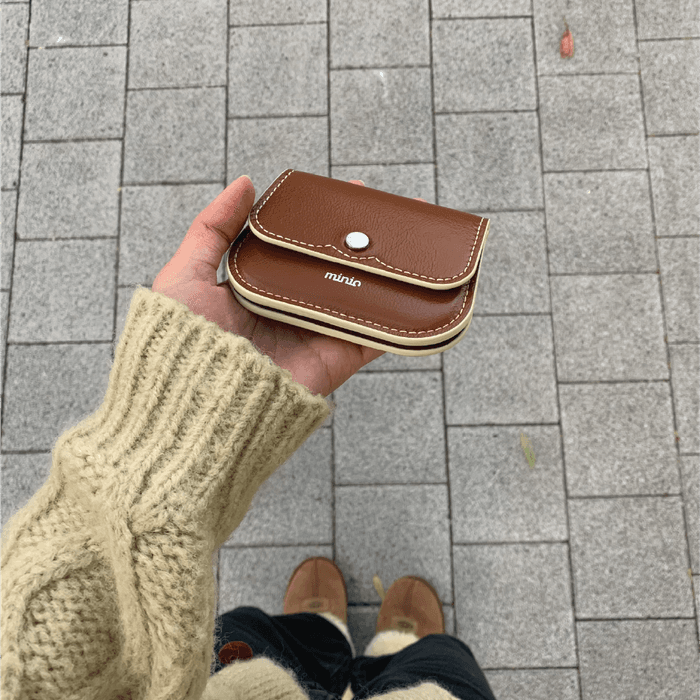 [4th 재입고][minio] moono wallet (chock choco)