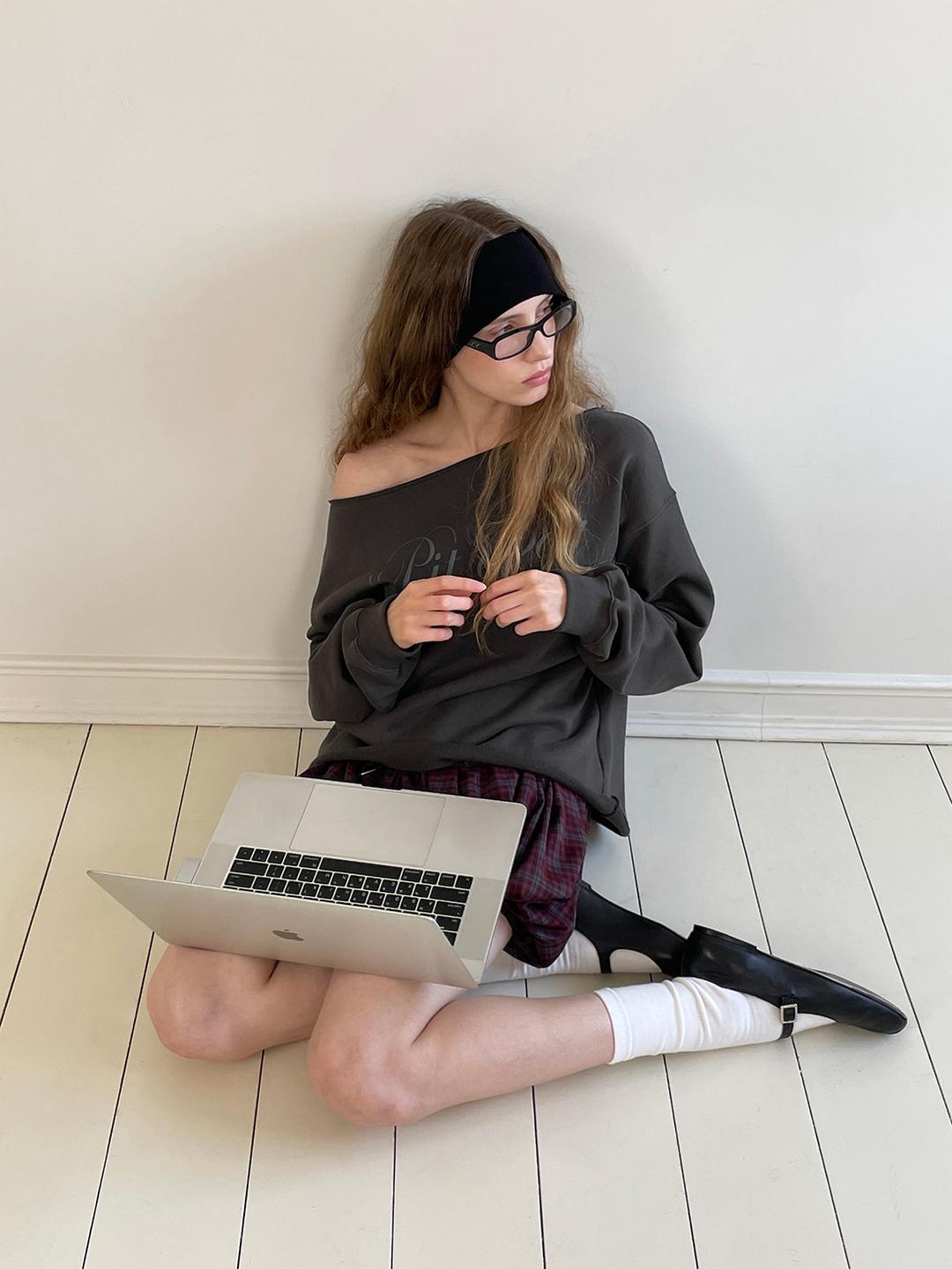 블랙업 [6천장판매] [MADE] 키피니 보트넥 프린팅 긴팔티