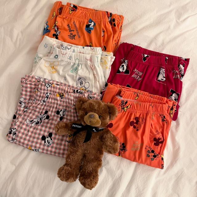 치즈 디즈니 커플 잠옷 바지 미키마우스 우정 파자마 파티