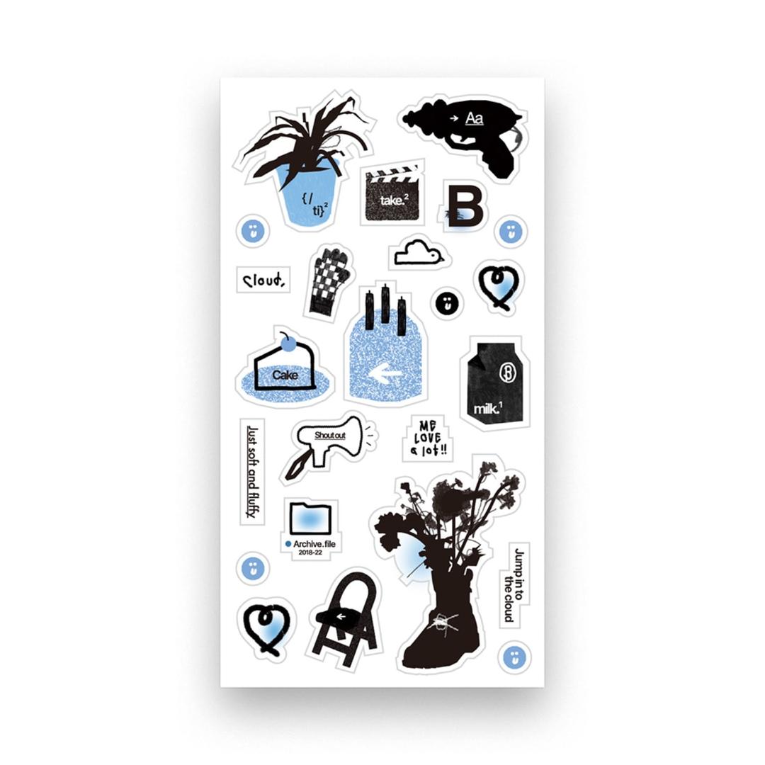 Tags #Cloud sticker