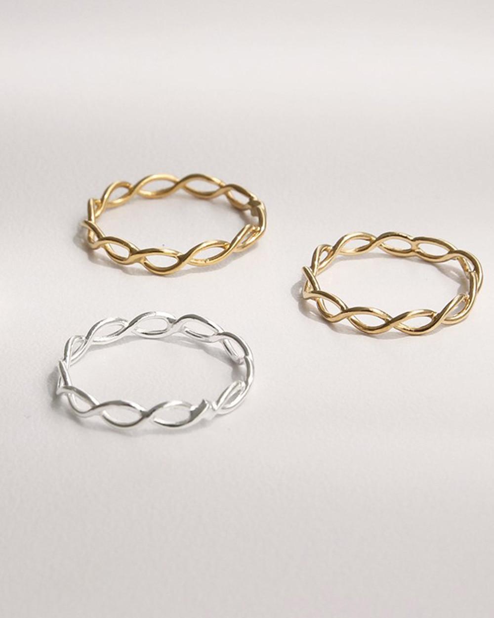 [925 silver] R-049 / simple net ring