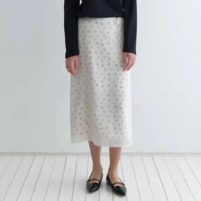 플라워 레이어드 스커트 NEW6SS219