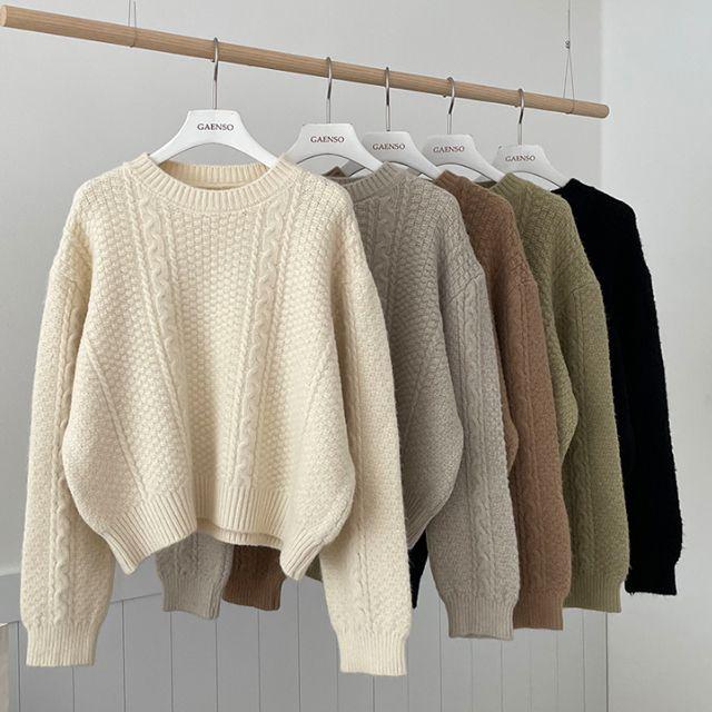 포근믹스짜임라운드니트티