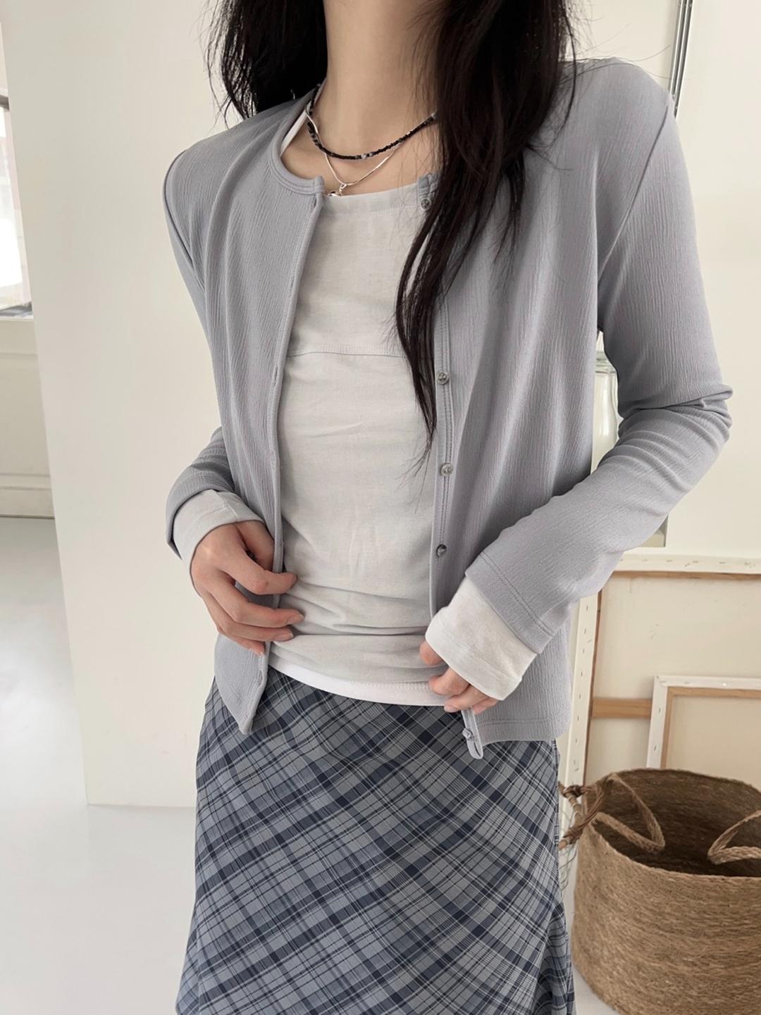 옵텐소 summer button  cardigan (2color)