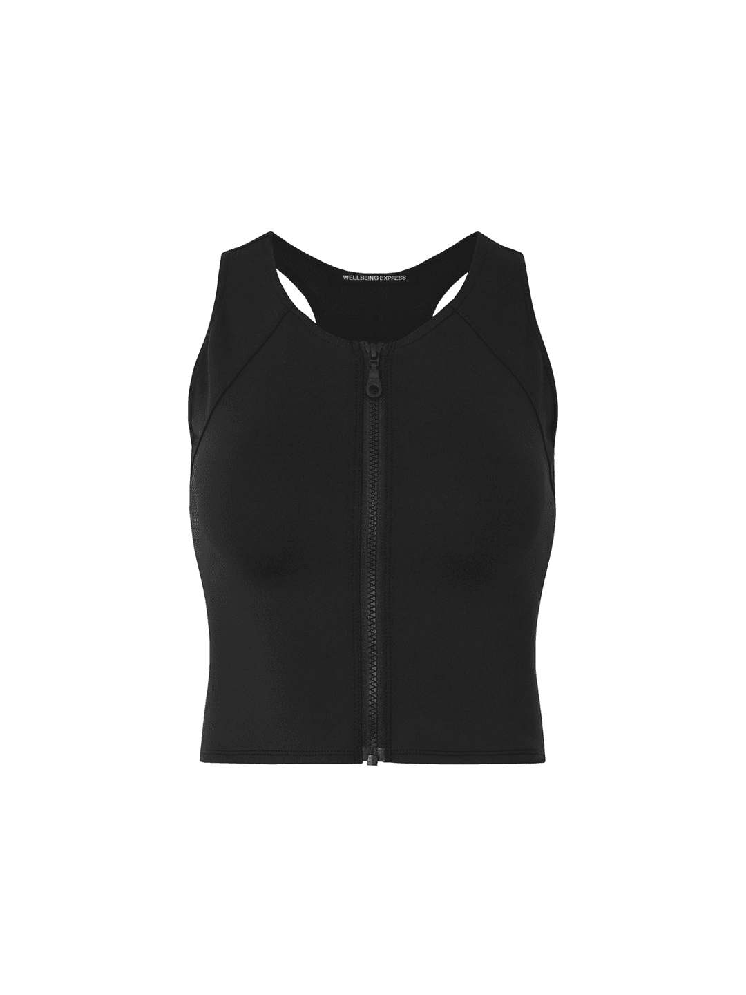 Active Zipup Sleeveless Black