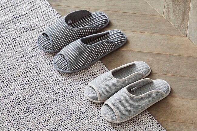 퀼팅 심플 라인 워셔블 거실화_여성용/남성용