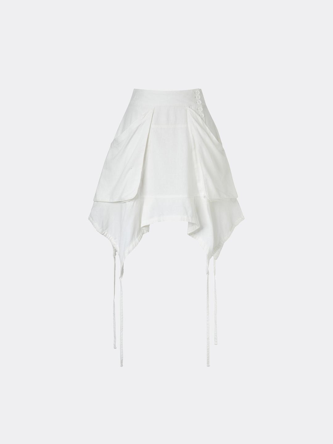 코이세이오 FAIRY STRING SKIRT WHITE