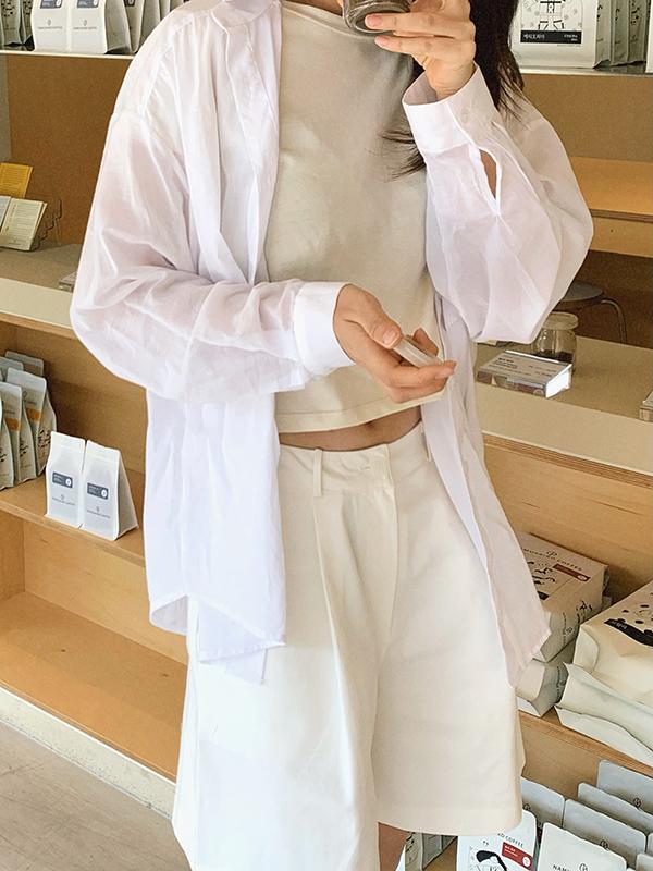 See-Through Boxy Shirt