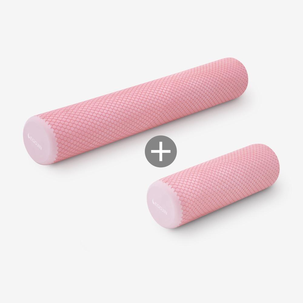 이고진 폼롤러 리셋폴 EVA 슬림 2종세트 60cm,30cm 로즈워터