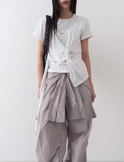 modern twist wrap tee