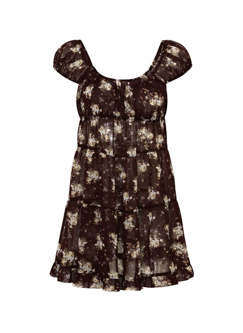 Pani Pink Dress (Brown)