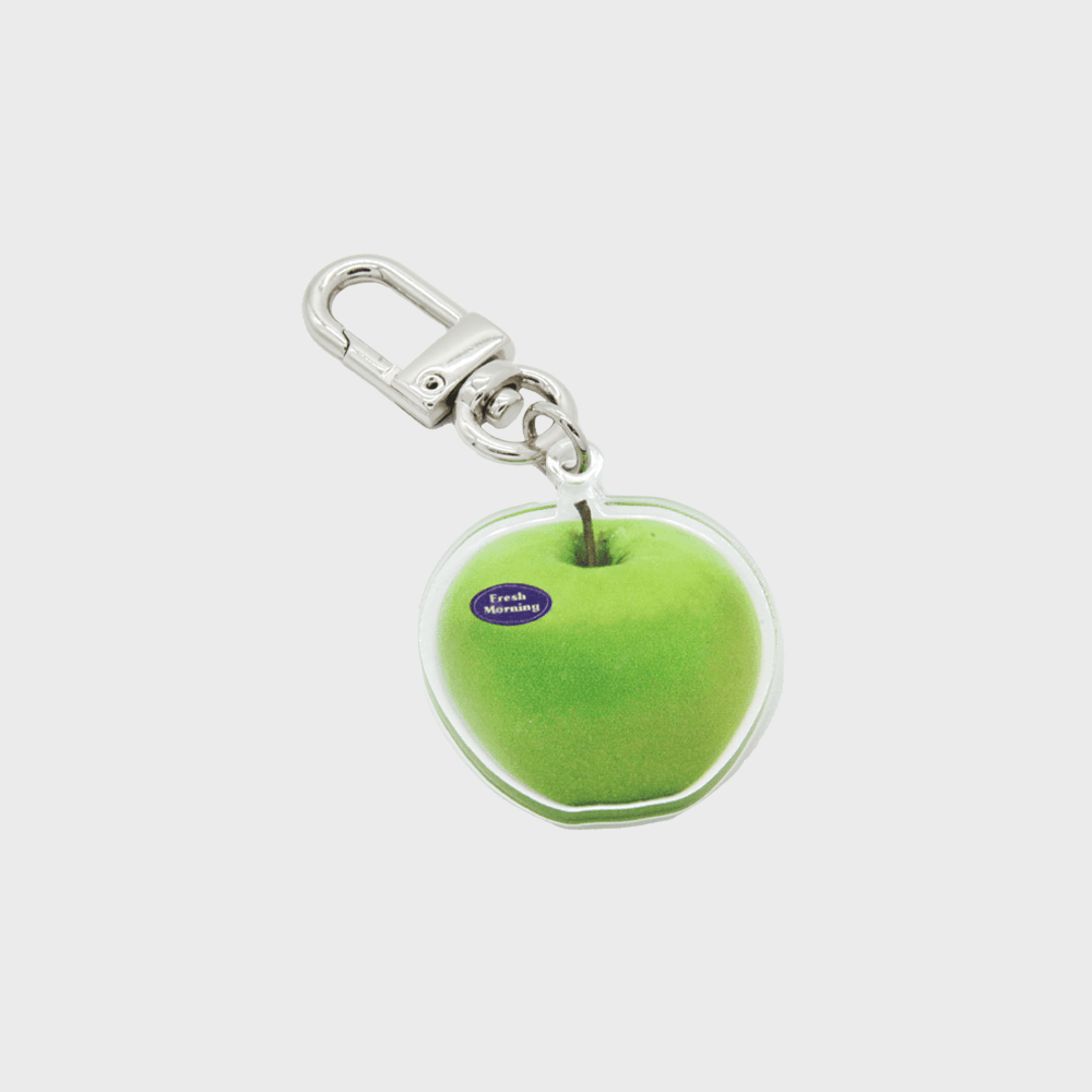 Green Apple Keyring
