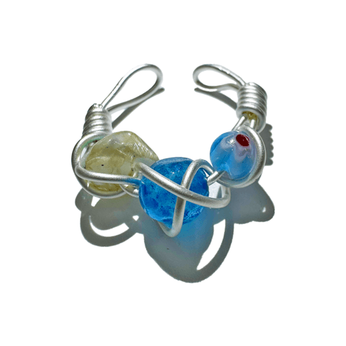 Blue ocean twist ring