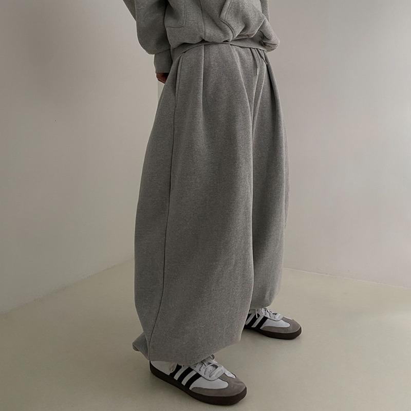 DEEP TUCK WIDE SWEAT PANTS (3COLOR)