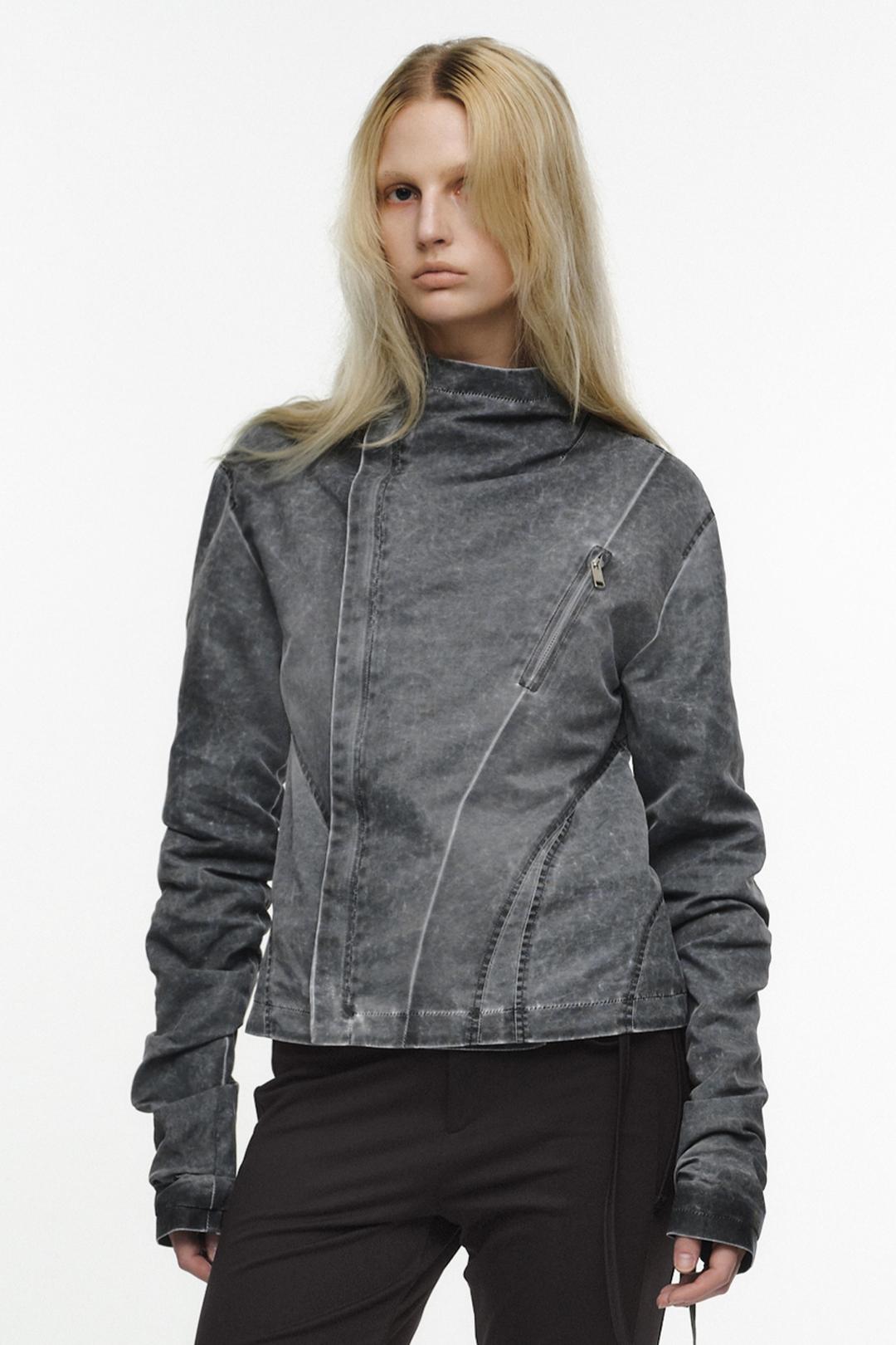 WAVY RIDER JACKET (UNISEX) STONE CHARCOAL