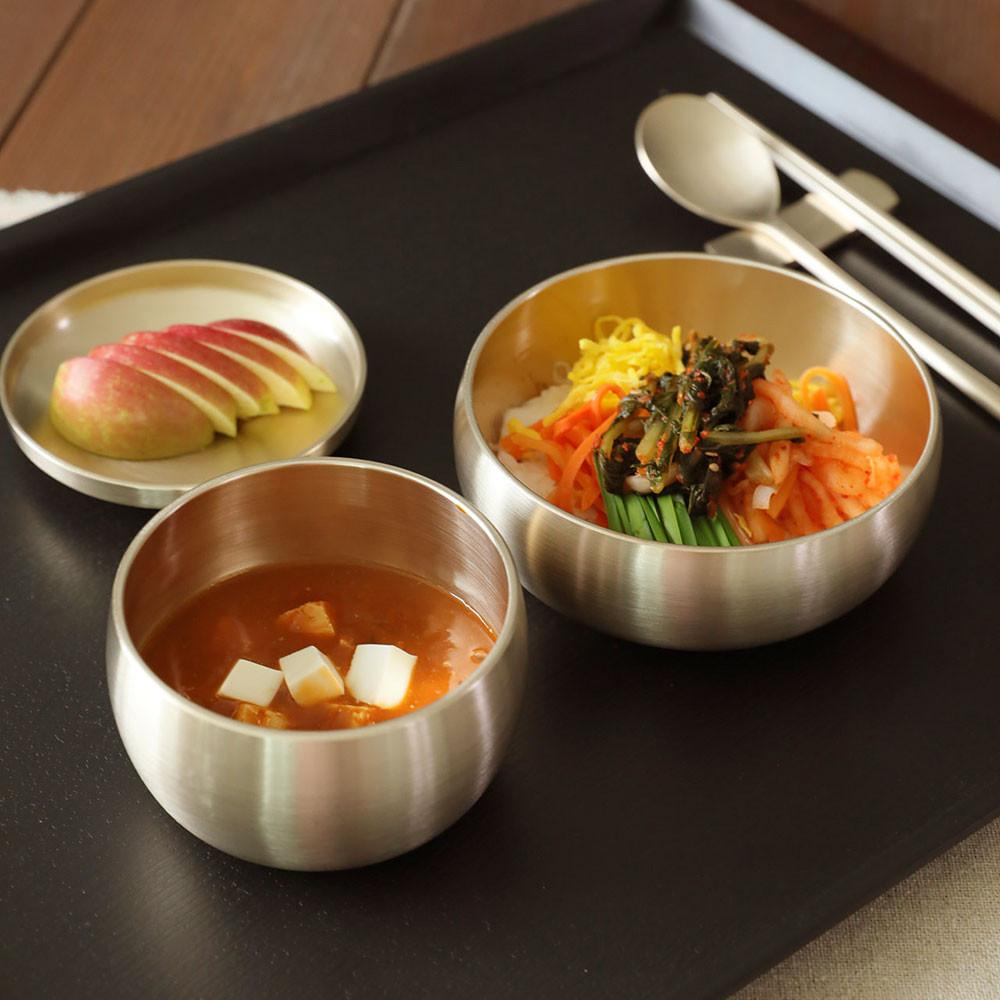 명성 방짜유기 공기대접세트 1인세트 모음전 (국그릇, 밥그릇) 유기그릇