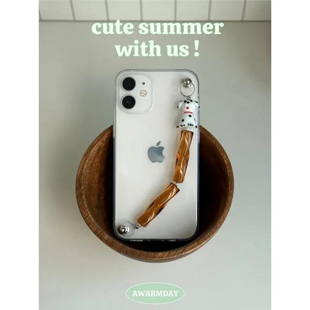 [MADE] puppy beads strap case 강아지 스트랩 케이스