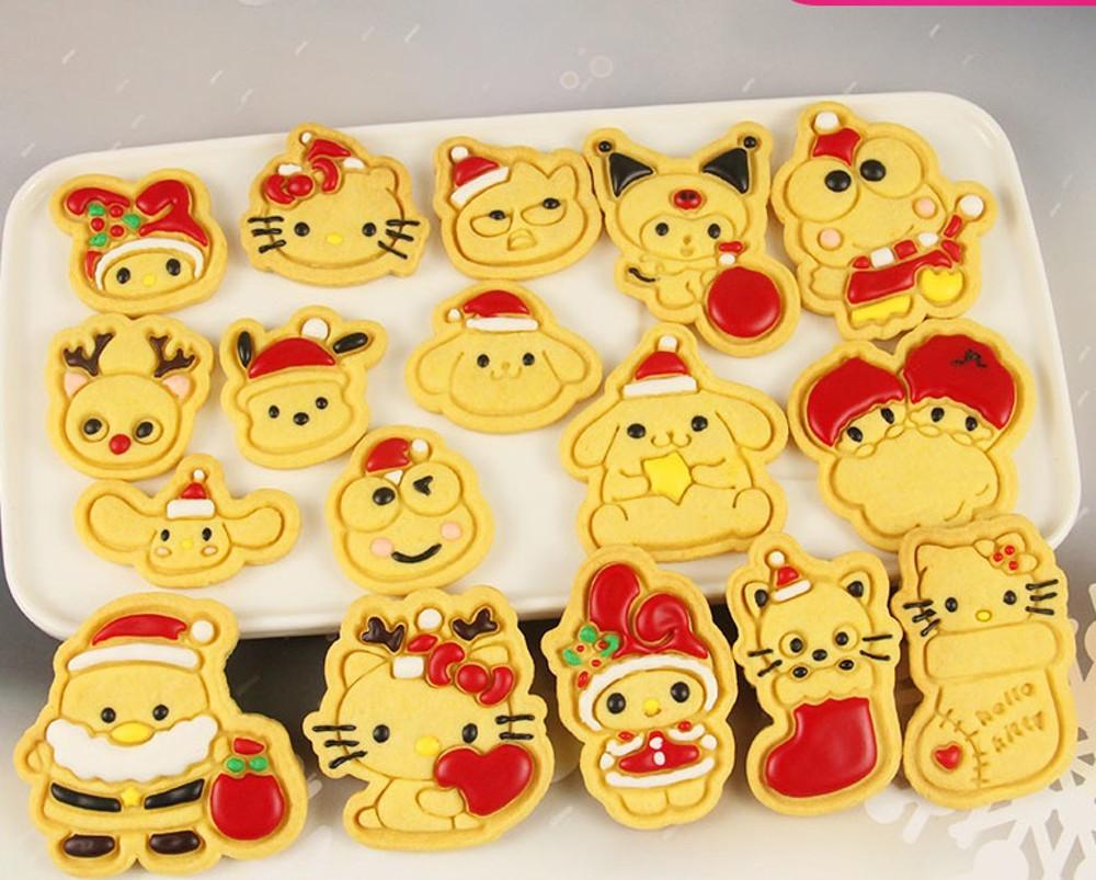 크리스마스버전 산리오 쿠키틀 쿠키커터 베이킹 / 일본 에니메이션 비스킷 금형 가정용 틀 과자