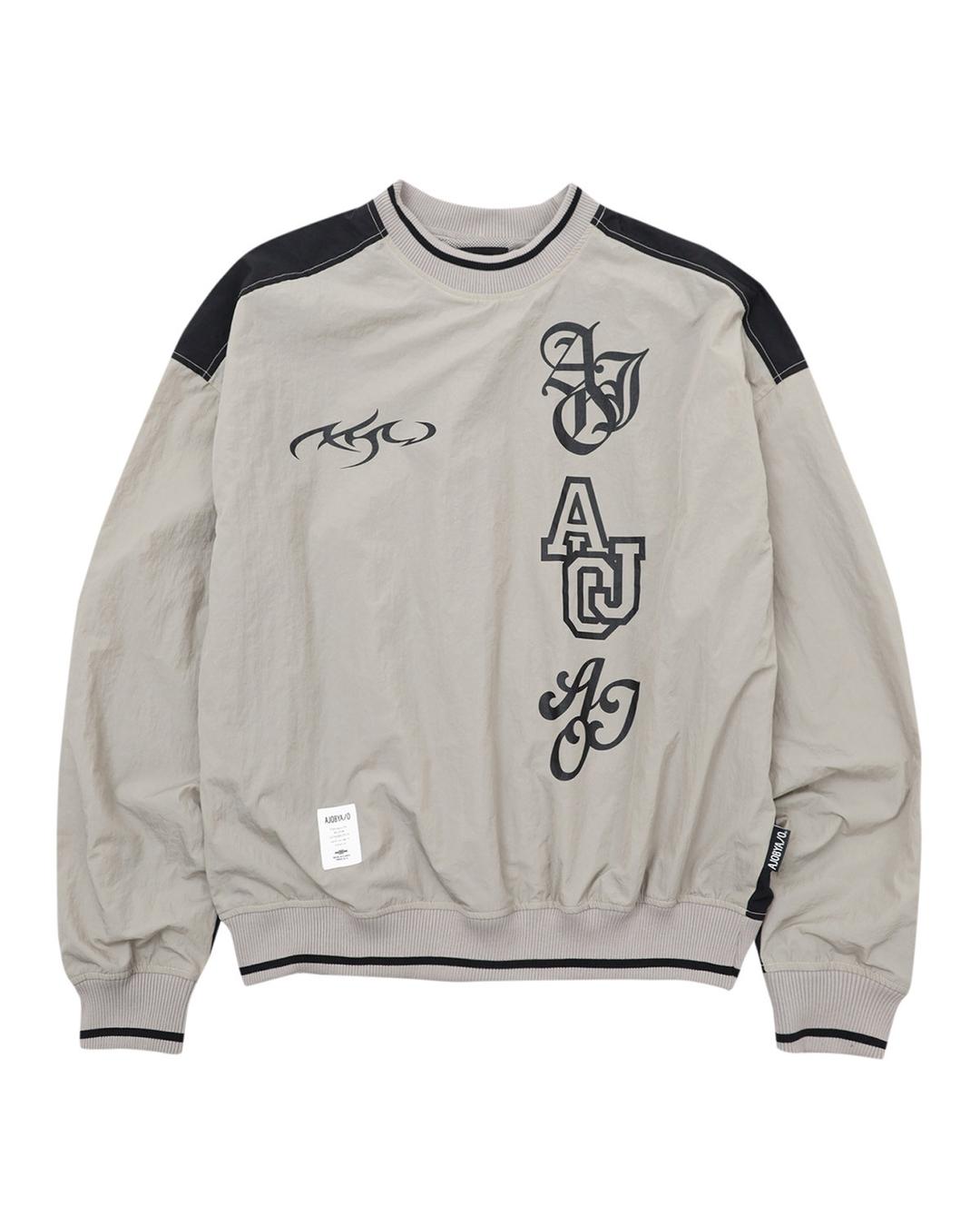 Total Logo Nylon Sweatshirt [LIGHT GREY]