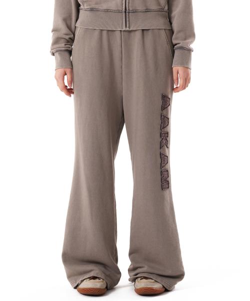 Washed Logo Sweatpants (Khaki)