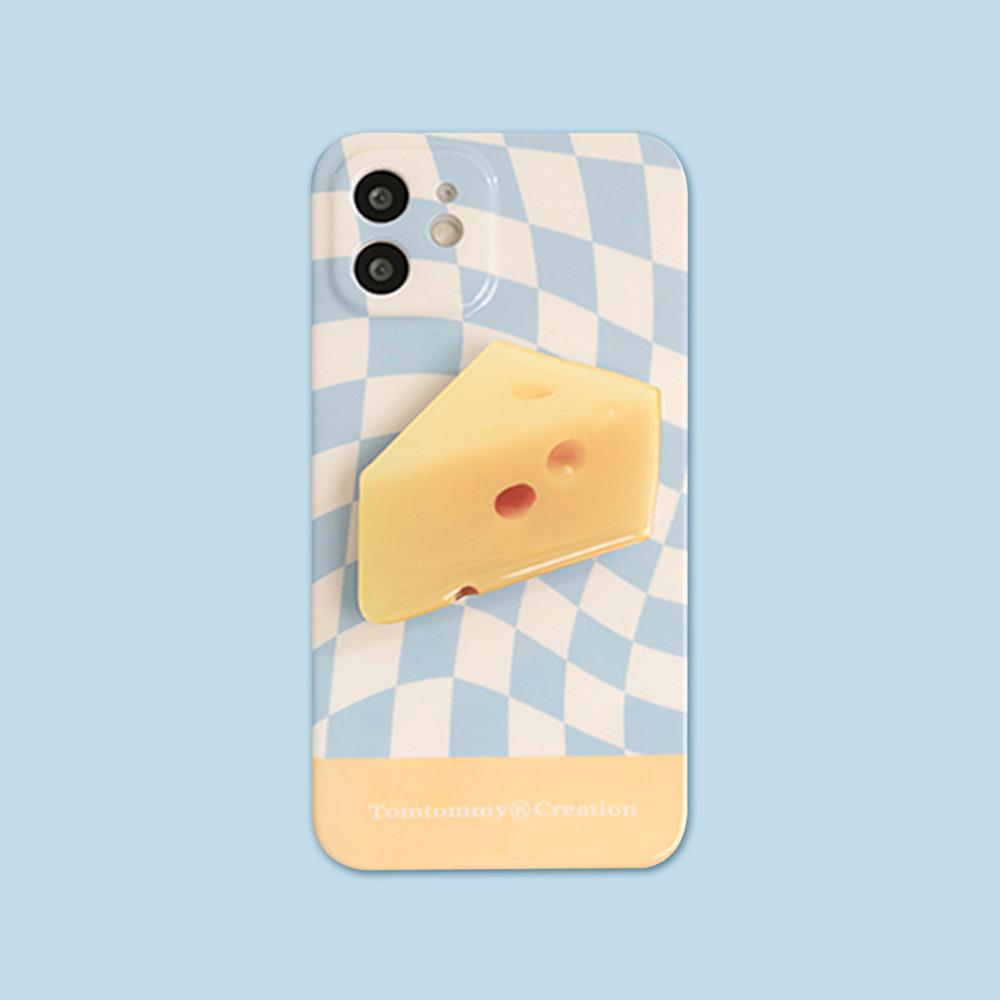 치즈 체커보드 그립톡 SET 폰케이스 아이폰 케이스 귀여운 특이한 유니크 iphone 13