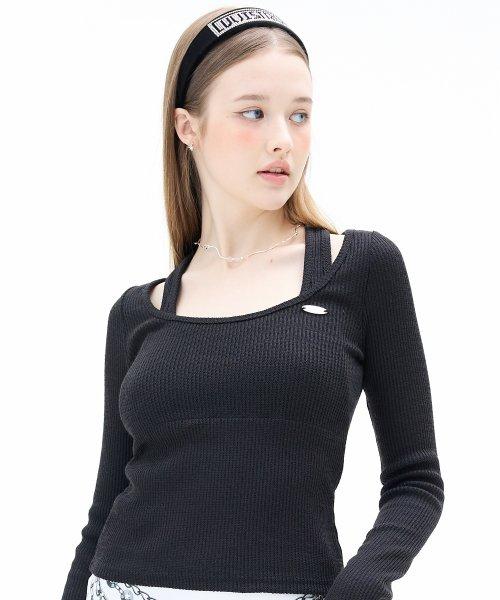MZ LAYERED KNIT(BLACK)
