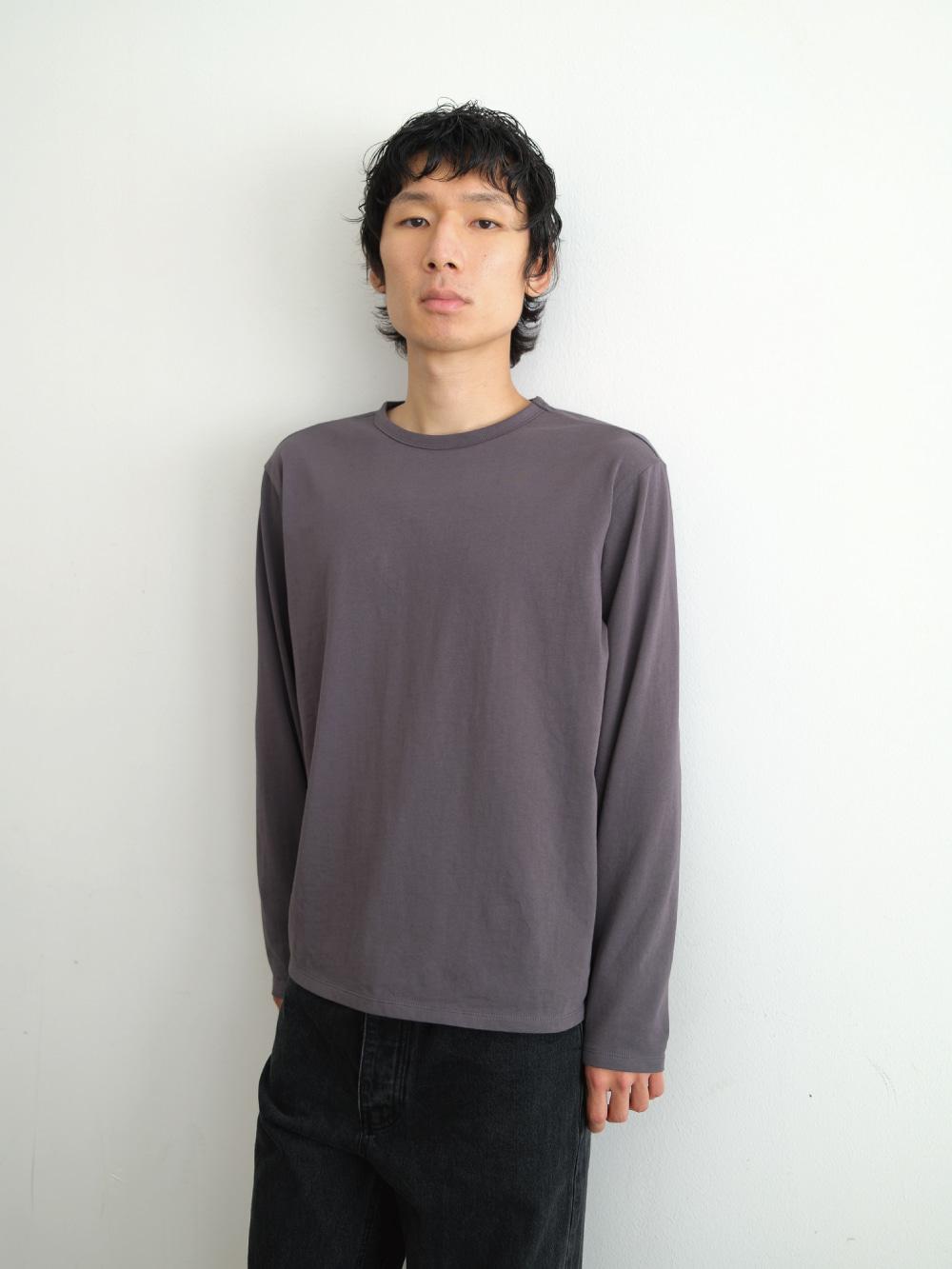 solid long sleeve(charcoal purple)